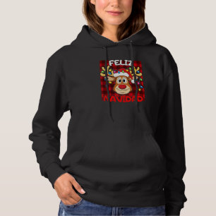 Feliz Navidad  Reindeer Family Hoodie