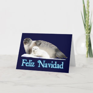 Feliz Navidad - Ringed Seal Holiday Card