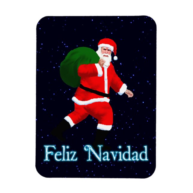Feliz Navidad - Santa Claus Magnet (Vertical)