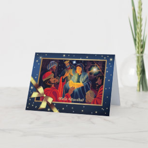 Feliz Navidad . Spanish Customizable Greeting Card
