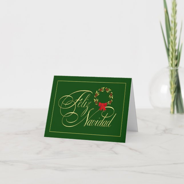 Feliz Navidad - Spanish tarjetas - Holiday Cards (Front)