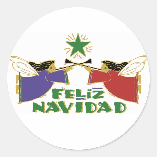 Feliz Navidad stickers (Front)