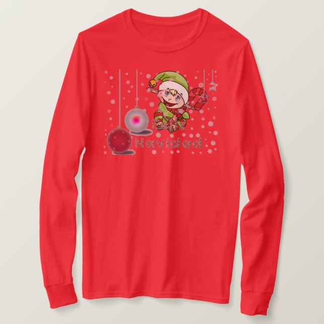 Feliz Navidad T-Shirt (Design Front)