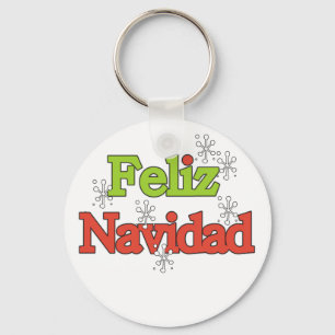 Feliz Navidad T-shirts and Gifts Keychain