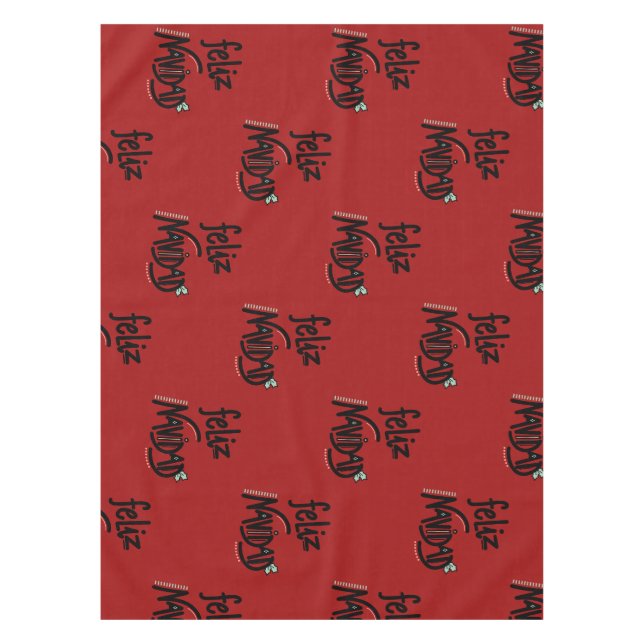 Feliz Navidad Tablecloth (Front)