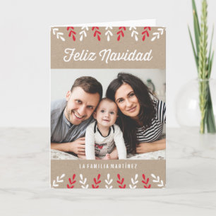 Feliz Navidad   Tarjeta de Navidad Holiday Card