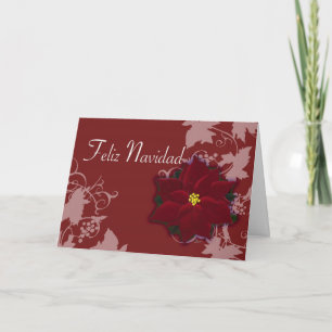 Feliz Navidad  tarjeta de Pascua Nochebuena Holiday Card