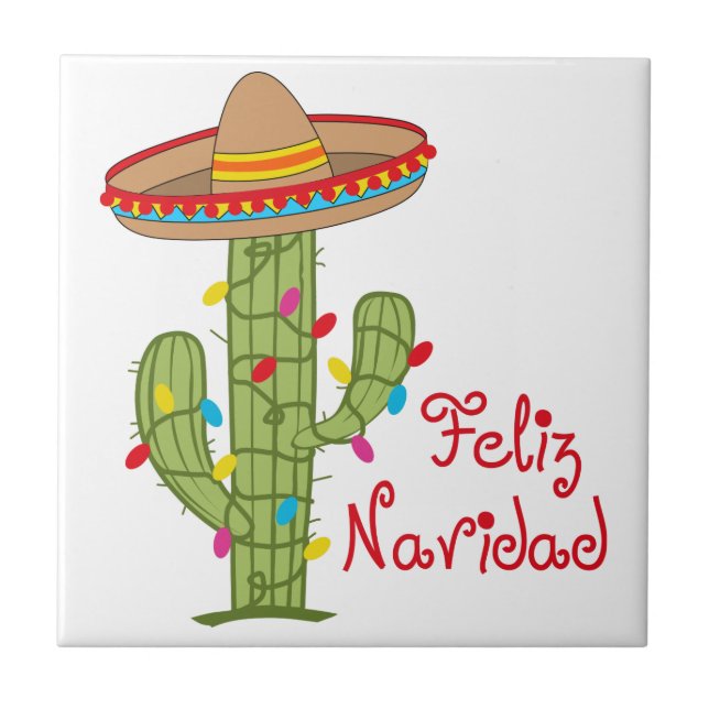Feliz Navidad Tile (Front)