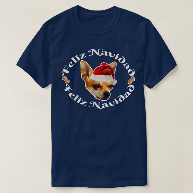 Feliz Navidad Ugly Christmas Sweater Chihuahua San (Design Front)