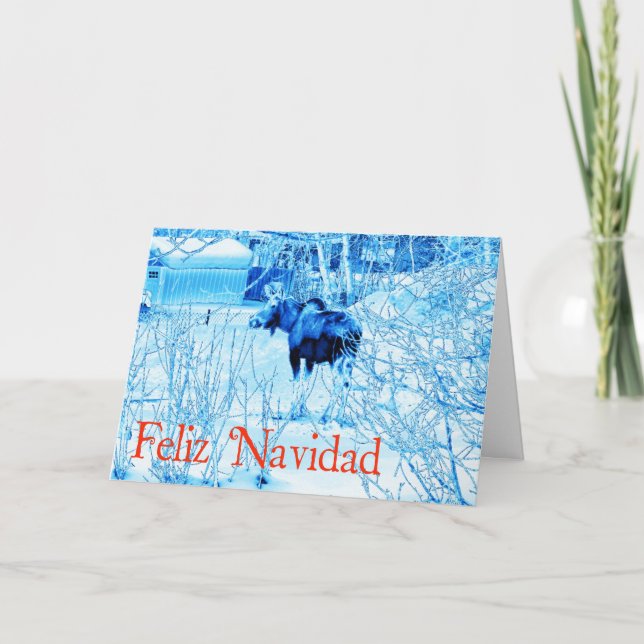 Feliz Navidad - Urban Moose Holiday Card (Front)
