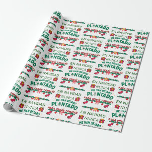 feliz navidad wrapping paper