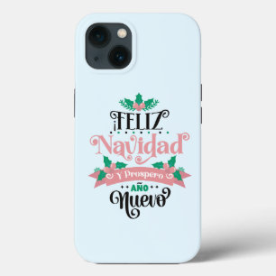 Feliz navidad y prospero ano nuevo christmas iPhone 13 case