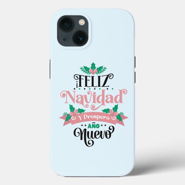Feliz navidad y prospero ano nuevo christmas Case-Mate iPhone case (Back)