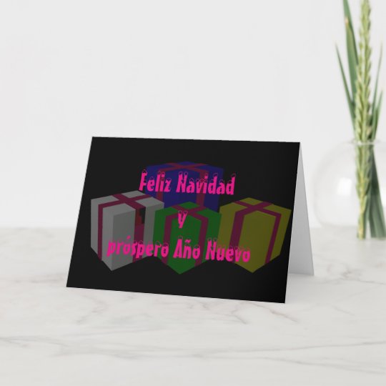 Feliz Navidad y próspero Año Nuevo Holiday Card | Zazzle.ca