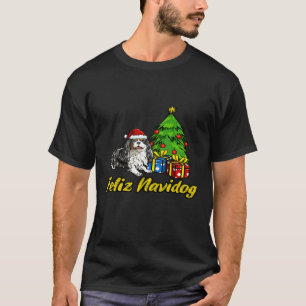 Feliz Navidog Cavalier King Charles Spaniel Santa  T-Shirt