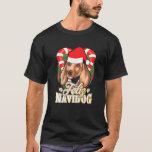 Feliz Navidog Dachshund With Santa Claus Hat Dog C T-Shirt<br><div class="desc">Feliz Navidog Dachshund With Santa Claus Hat Dog Christmas</div>