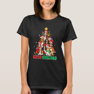 Feliz Navidog Feliz Navidad Christmas Basset Hound T-Shirt