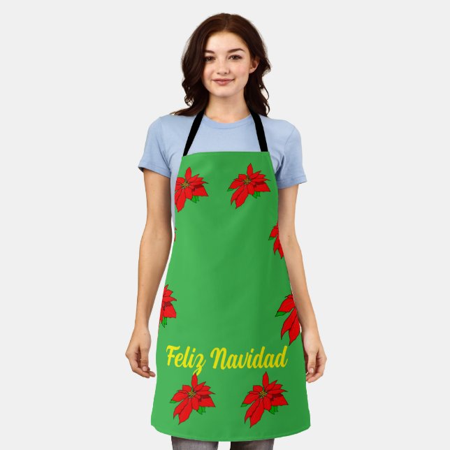 Feliz Navitad Christmas Apron (Worn)