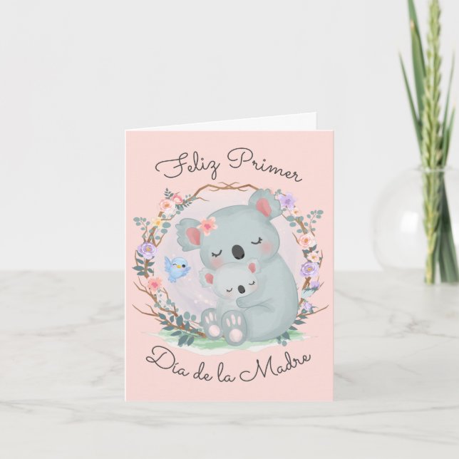 Feliz Primer Dia De La Madre Carte de voeux pliée (Devant)