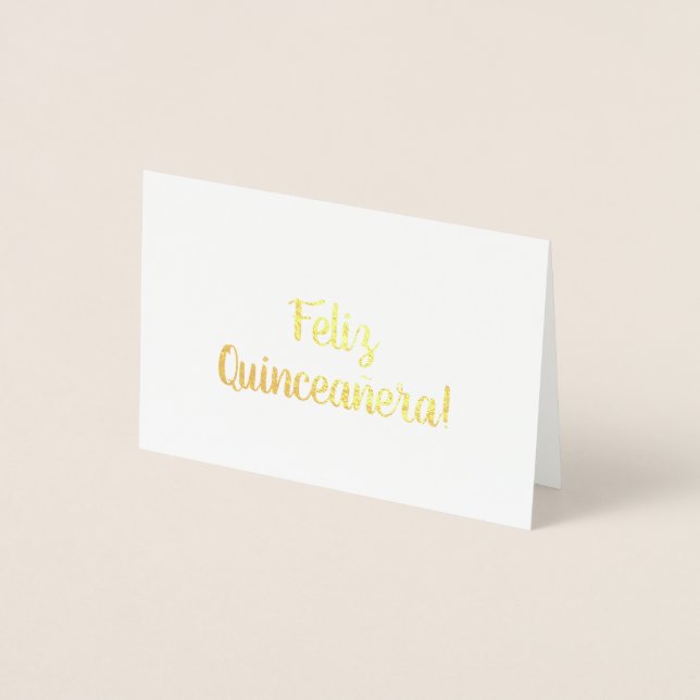 Feliz Quinceañera! Foil Card (Front)