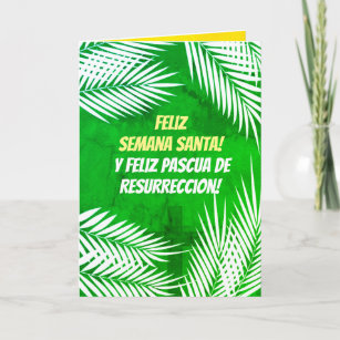 Feliz Semana Santa e Feliz Páscoa / Portuguese  Card