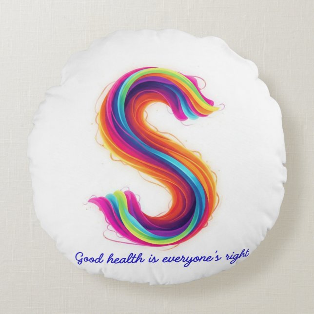 FELIZ SUEÑO ROUND PILLOW (Front)