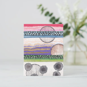 Fell Top Fantasy, original mixed media artwork Postcard