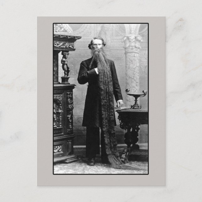 Fellow with Long Beard Postcard (Front)