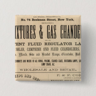 Fellows, Hoffman and Company 2 Inch Square Button