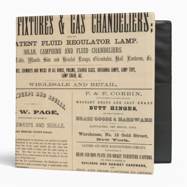 Fellows, Hoffman and Company Binder (Front/Inside)