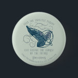 Fellowship Elven Brooch Quote Graphic 2 Inch Round Button<br><div class="desc">Celebrate the Fellowship with this elegant, Lord of the Rings™ Elven brooch design. Featuring a beautifully detailed leaf carried on swirling Elvish vines, the artwork symbolizes the connection between those entrusted with the protection of Middle-Earth™. The meaningful quote, “Even the smallest person can change the course of the future, ”...</div>