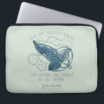 Fellowship Elven Brooch Quote Graphic Laptop Sleeve<br><div class="desc">Celebrate the Fellowship with this elegant, Lord of the Rings™ Elven brooch design. Featuring a beautifully detailed leaf carried on swirling Elvish vines, the artwork symbolizes the connection between those entrusted with the protection of Middle-Earth™. The meaningful quote, “Even the smallest person can change the course of the future, ”...</div>