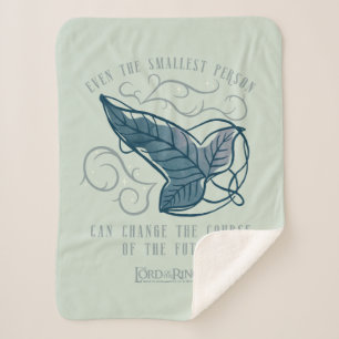 Fellowship Elven Brooch Quote Graphic Sherpa Blanket