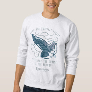 Fellowship Elven Brooch Quote Graphic Sweatshirt