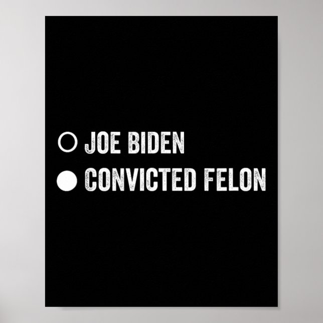 Felon Funny Pro Trump 2024  Poster (Front)