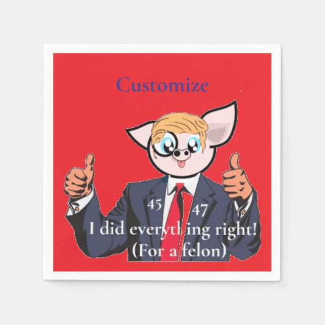 Felon President Thunder_Cove Napkin (Front)