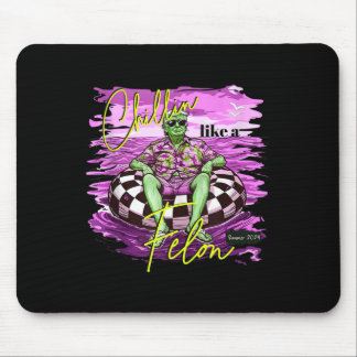 Felon Summer Chilling Like A Felon Summer Funny Tr Mouse Pad