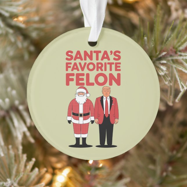 Felon Trump favori de père Noël, républicain de No (Arbre)