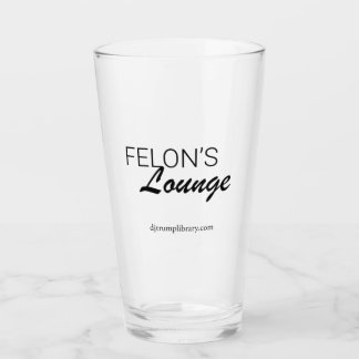 "Felon's Lounge" Pint Glass
