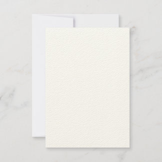 Felt Ecru Paper Flat Wedding Thank You Card