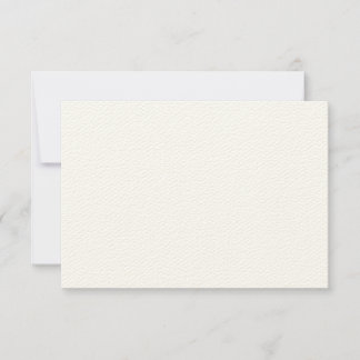 Felt Ecru Wedding Carte de réponse RSVP
