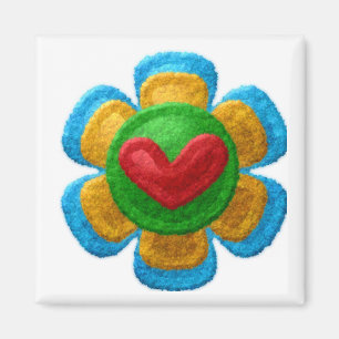 FELT FLOWER Locker Magnets, Refrigerator Magnet