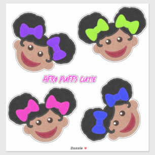 Felt Look Afro Puffs Cuties You Customize