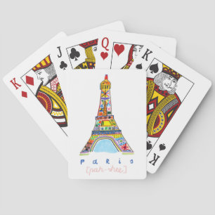 Felt Tip Drawing of Paris Playing Cards