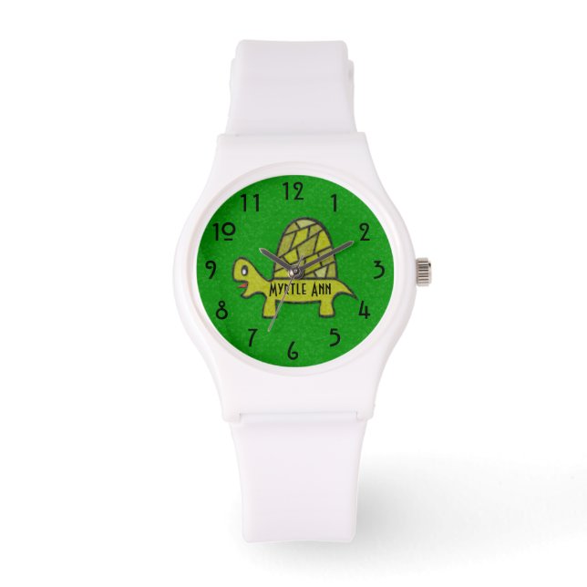 Felt Turtle (Personalized) Watch (Front)