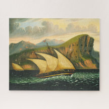 Felucca off Gibraltar by Thomas Chambers