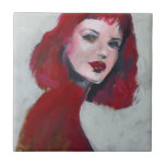 Fem Portrait - Red Tile<br><div class="desc">Fem Portrait I by Jennifer Paxton Parker. | 140912GG</div>