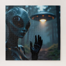 Female Alien Extraterrestrial and UFO