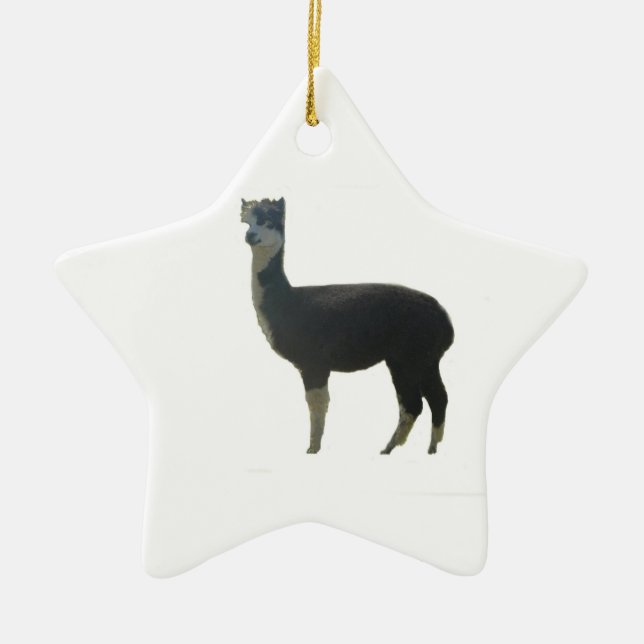 Female alpaca ceramic ornament (Front)