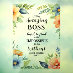 female amazing boss, best boss thanks sign
